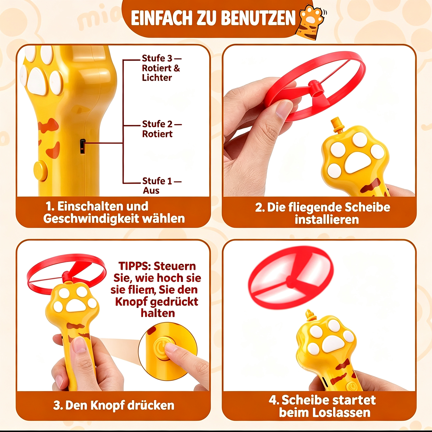 Disc launcher details