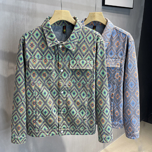 New Men's Casual Lapel Denim Jacket