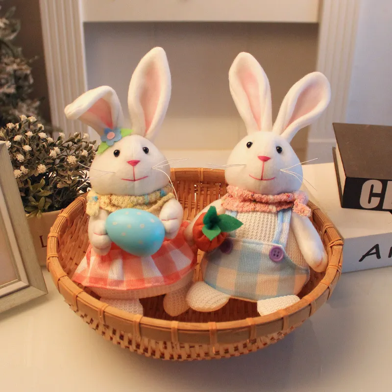 Easter Cartoon Cute Newspaper Egg Radish Luminous Rabbit Tabletop Decoration – image 3