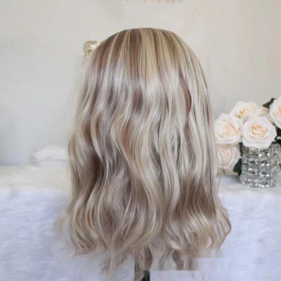 Brown Big Wave Chemical Fiber High Temperature Silk Wig Headgear — foto 2