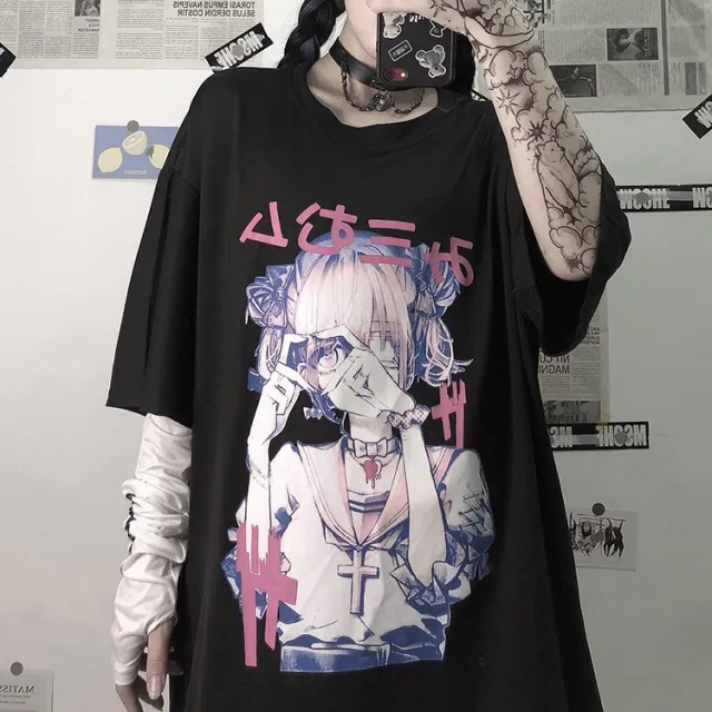 Gothic Women's T shirt Punk Street Bad Girl A Xl - Shop at LoveMi