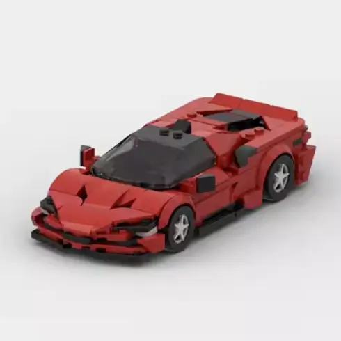 Building Blocks Series Racing Boy Model Puzzle