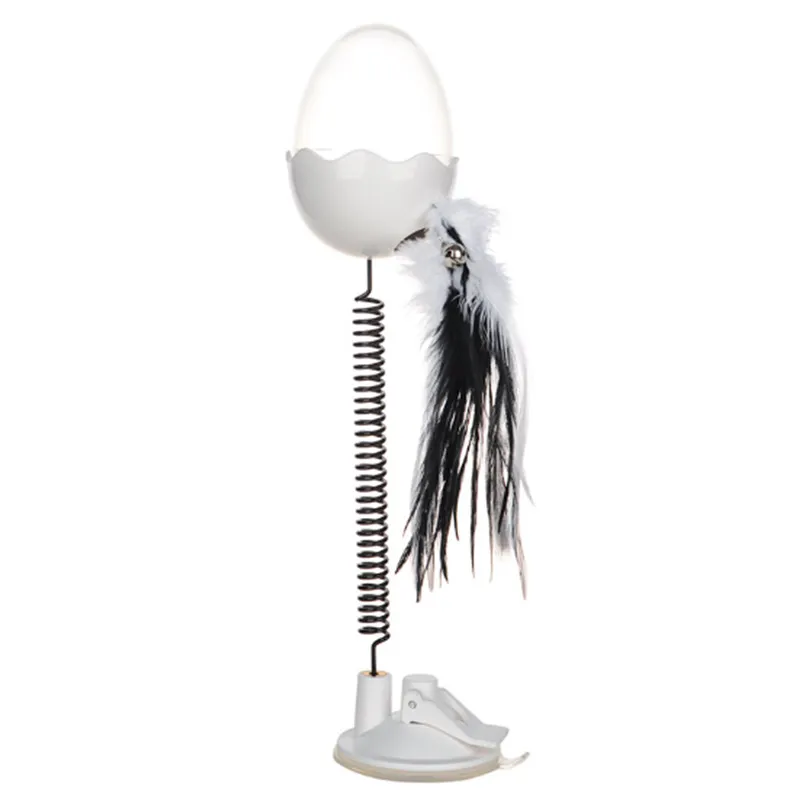 Plastic Sucker Flash Catnip Toy - Black And White