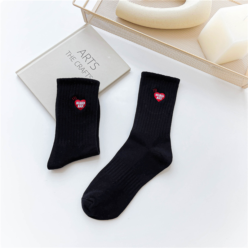 Title 6, Letter Love Solid Color Couple Medium Stockings...