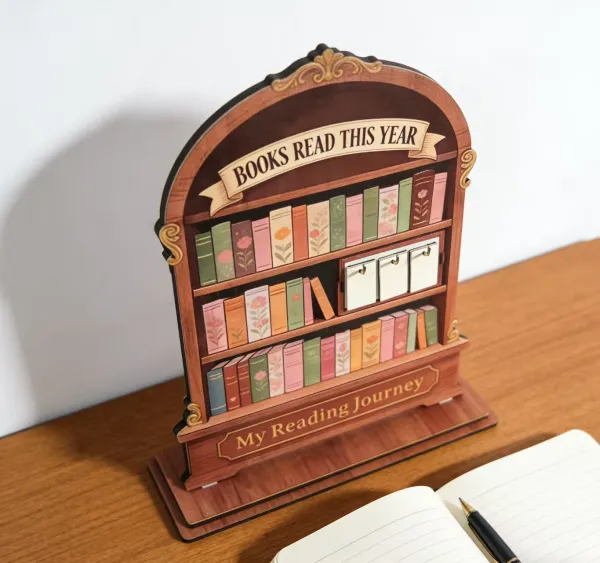 Wooden Reading Tracker lifestyle photo 2