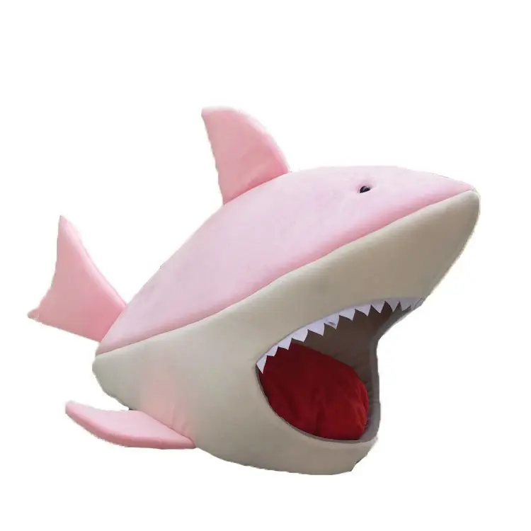 Shark Shape Pet Kennel Cat Dog Bed
