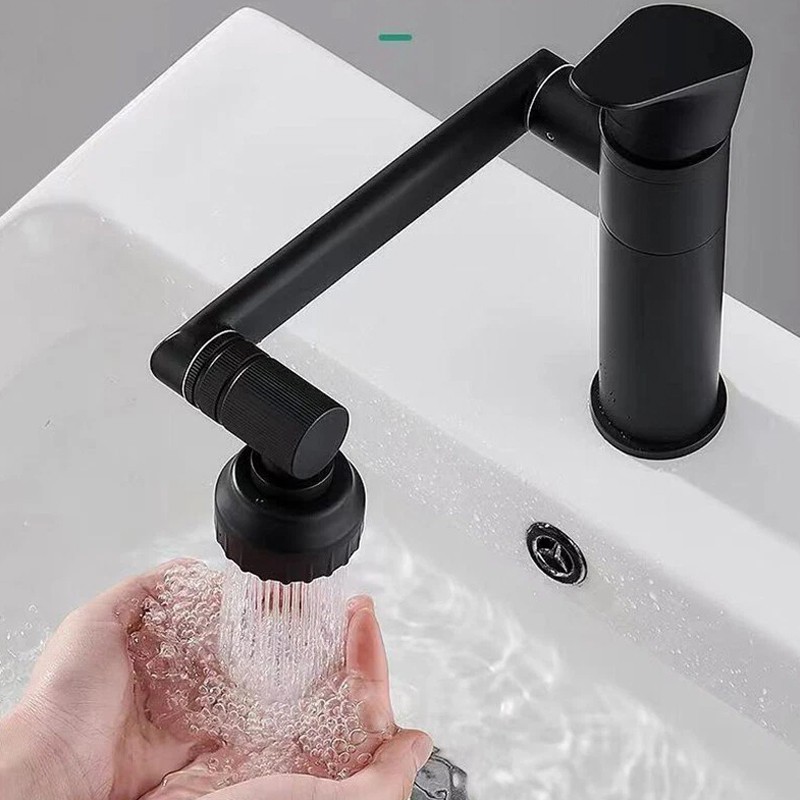 Bathroom Sink Tap Mixer 1080 Degree Rotatable Basin Taps Faucet — image 9