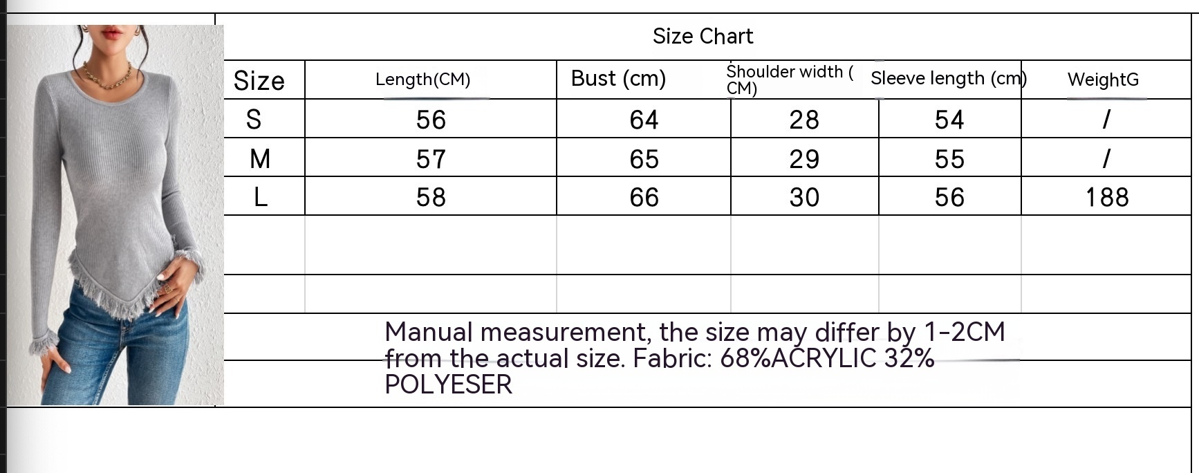 Title 1, Maglione lavorato a maglia pullover con nappe a...