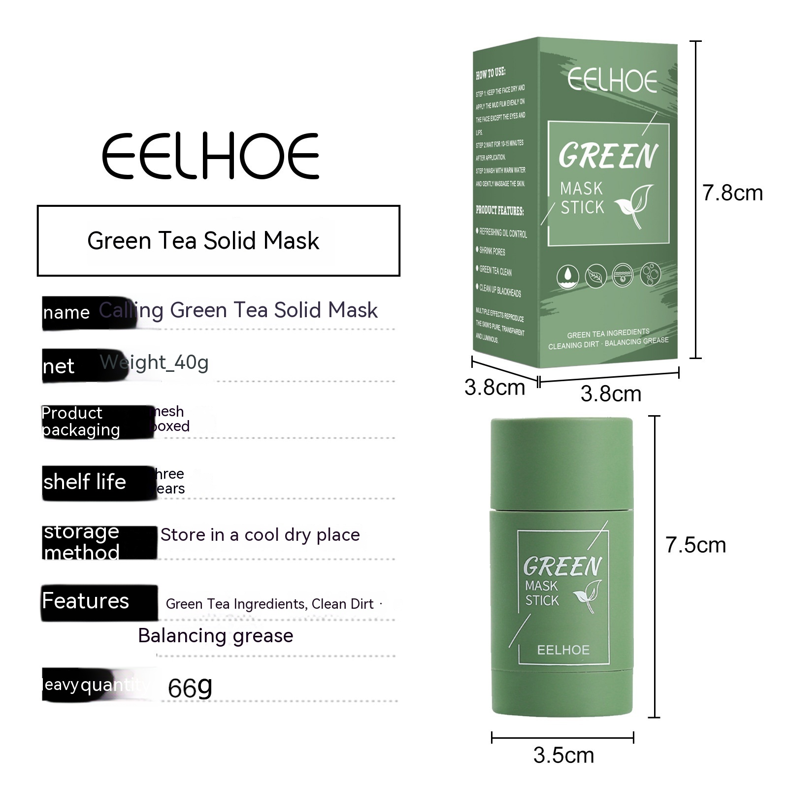 Title 2, Deep Cleaning and Moisturizing Facial Mask Stic...