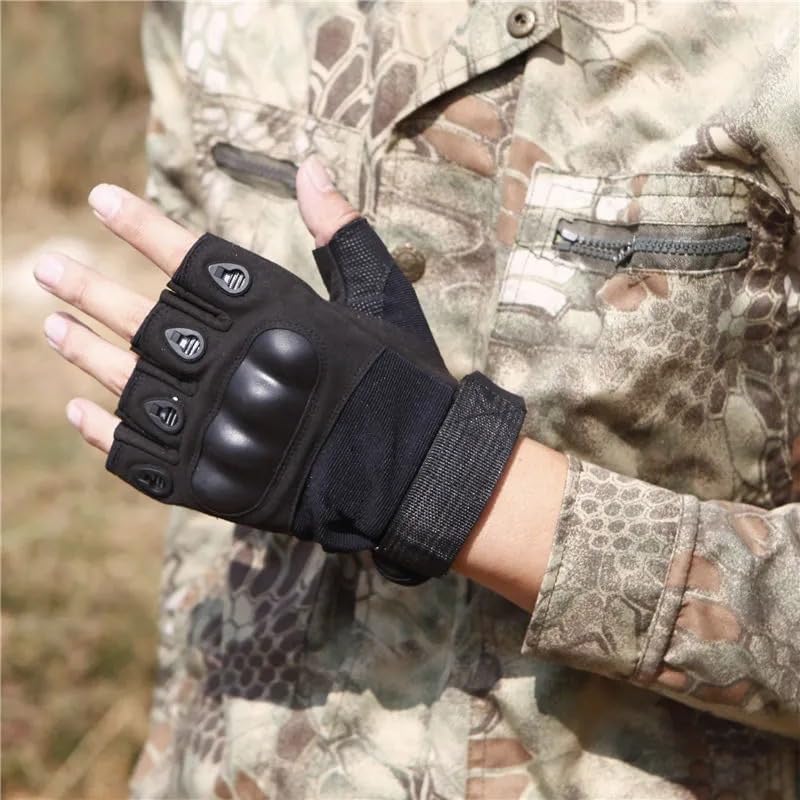 Anti-Slip Gloves, Outdraw, Appearance, Reduces Palm Thickening, Machine Work, Half Finger Hard Dain, Heat Retention, Cut Resistant, Durable, Joint Protection