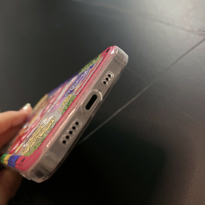 Tide Brand Retro Graffiti Silicone Phone Case