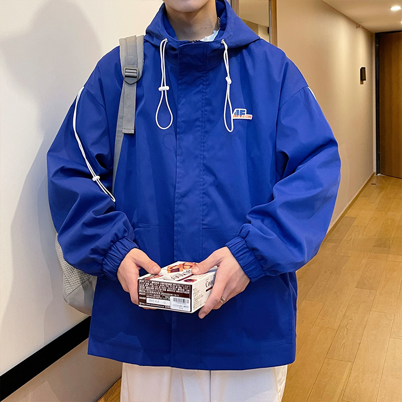 Men's Trendy Hong Kong Style Loose Hooded Jacket