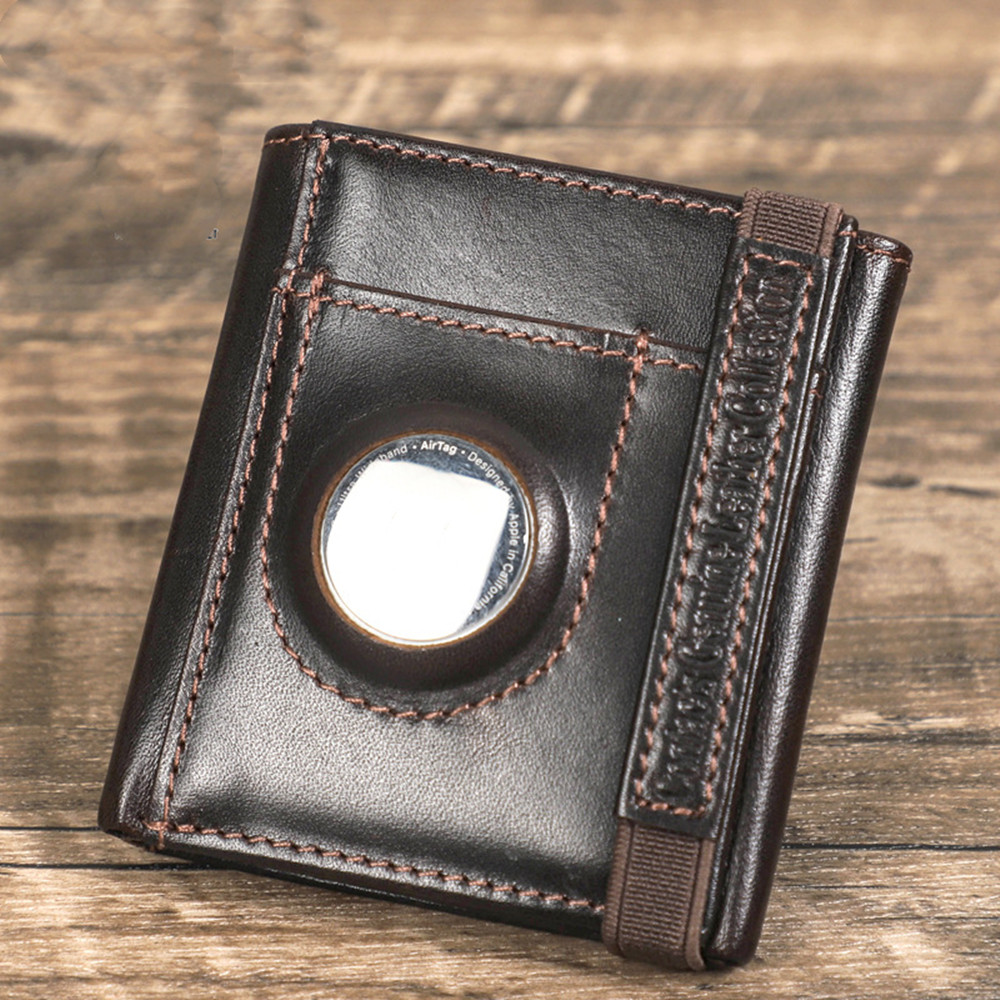 Put The Stolen Brush Men's Wallet Can Put Anti-lost Tracker