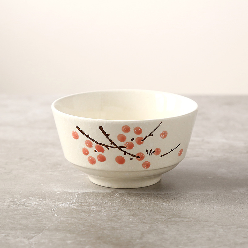 European bowl red plum