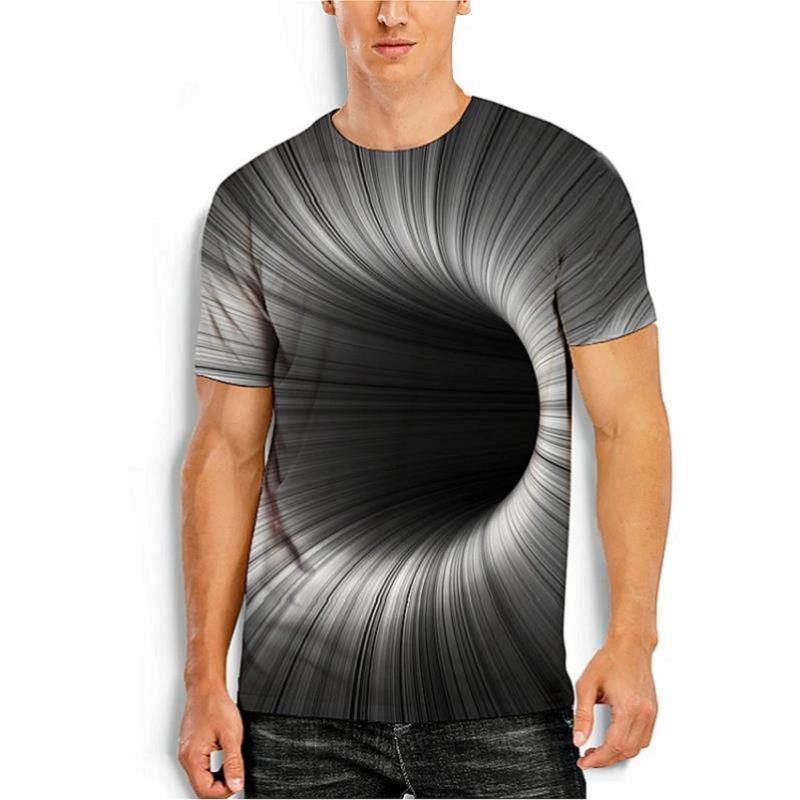 Title 10, Heren casual 3D-print T-shirts met korte mouwen...