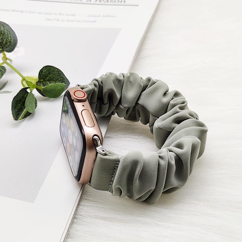 Vintage Solid Color Broken Card Fabric Hair Band Watchband