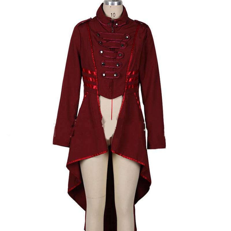 Tuxedo Women's Lapel Lapel Irregular Hem Retro Long Top