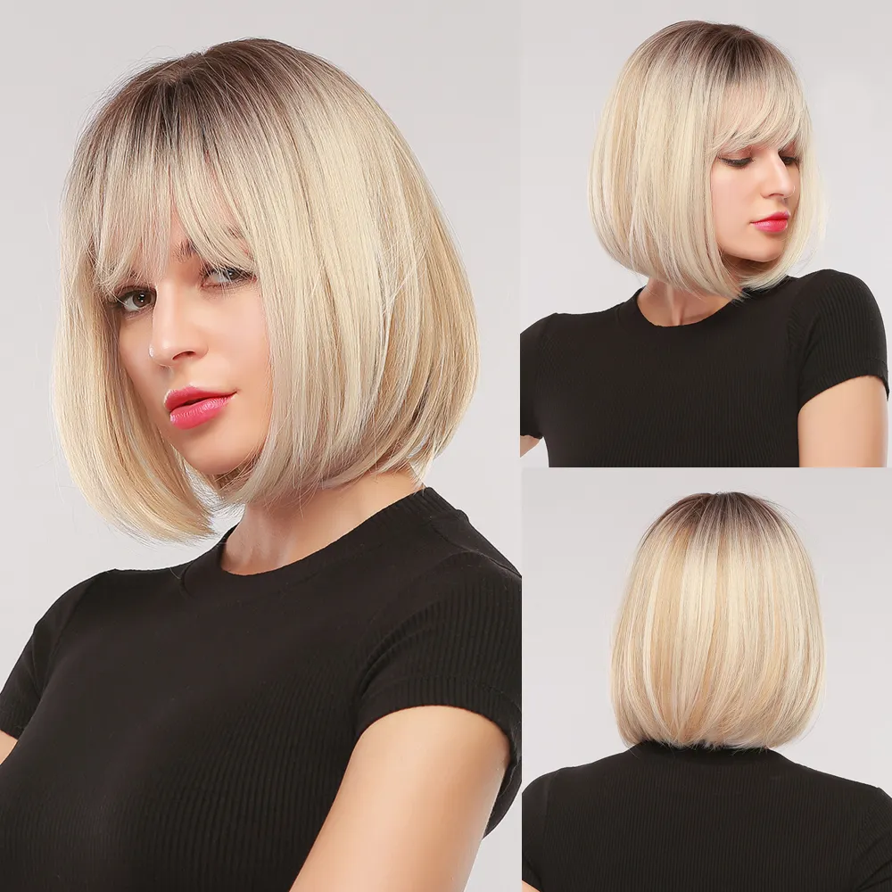 High Temperature Silk Material Ladies Wig BOB
