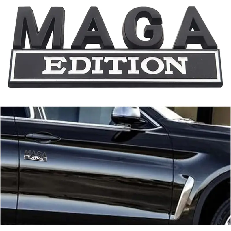MAGA Edition Car Metal Badge Sticker Truck