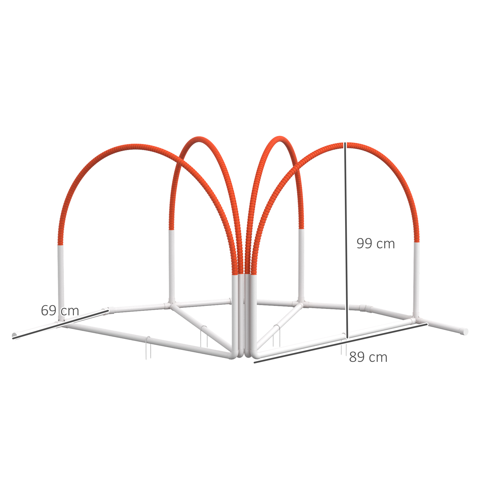 4 PCS Dog Agility Weave Poles Set Outdoor Training Equipment With Oxford Carry — image 10