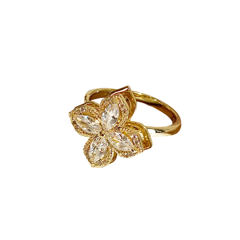 Female Rotatable Windmill Ring Design Sense