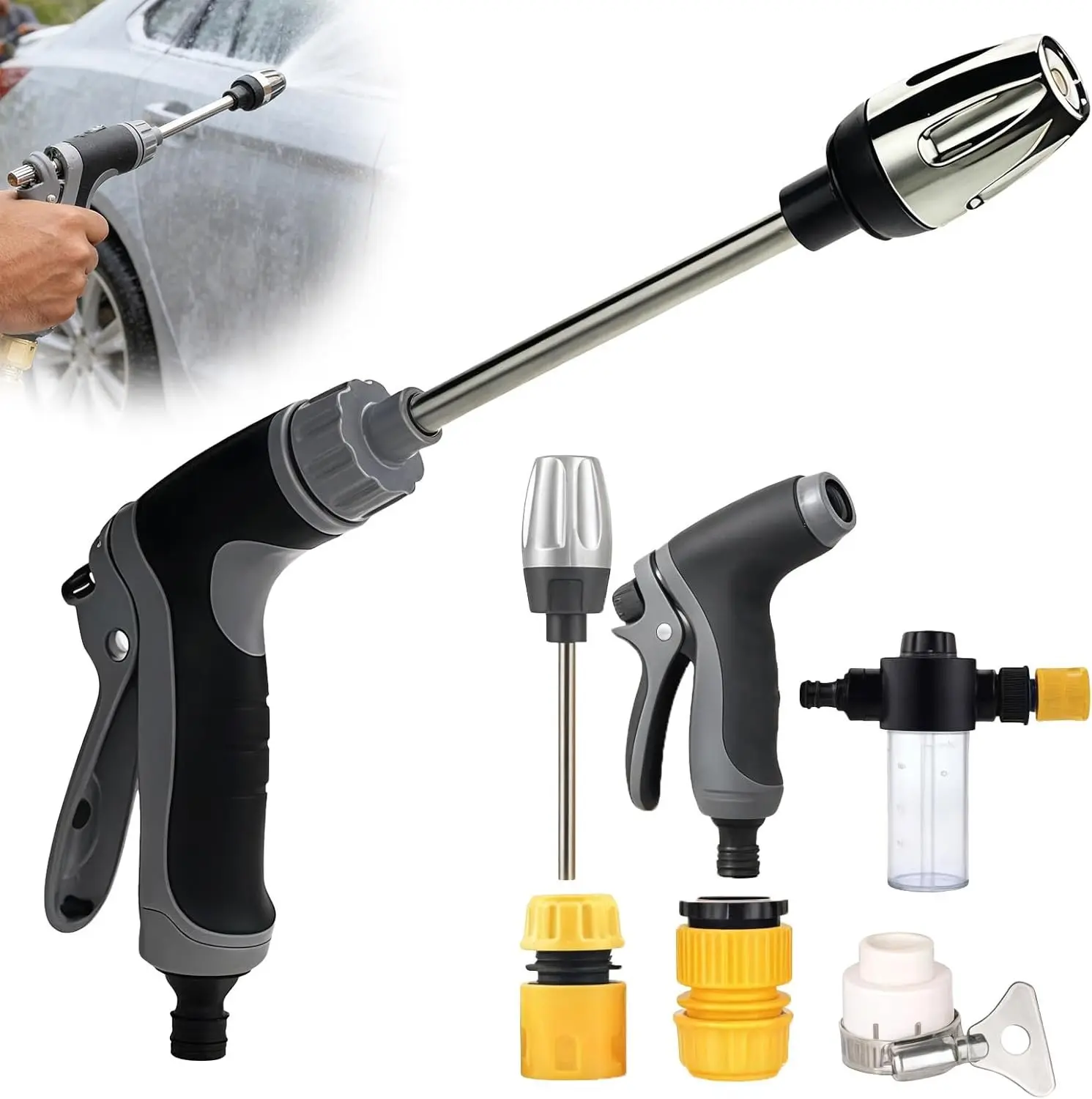 High Pressure Car Wash Spray Gun Wand