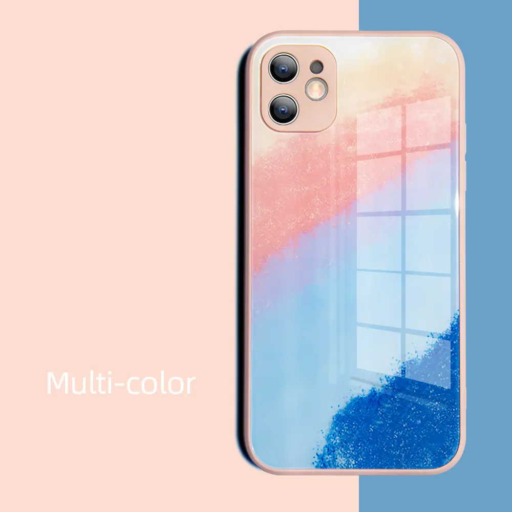 Mobile Phone Case Watercolor Glass Ink Painting