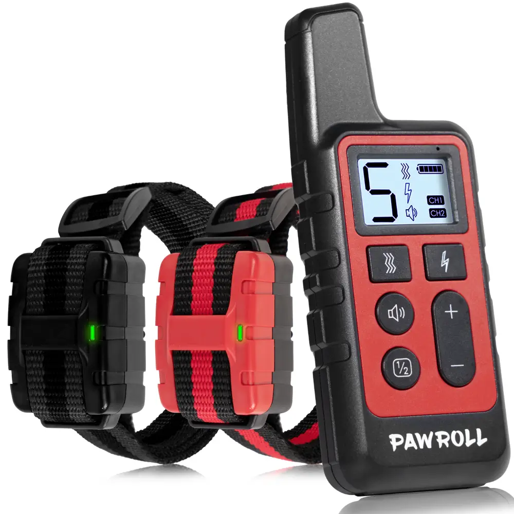 Dog Training Collar For 2 Dogs Black And Red