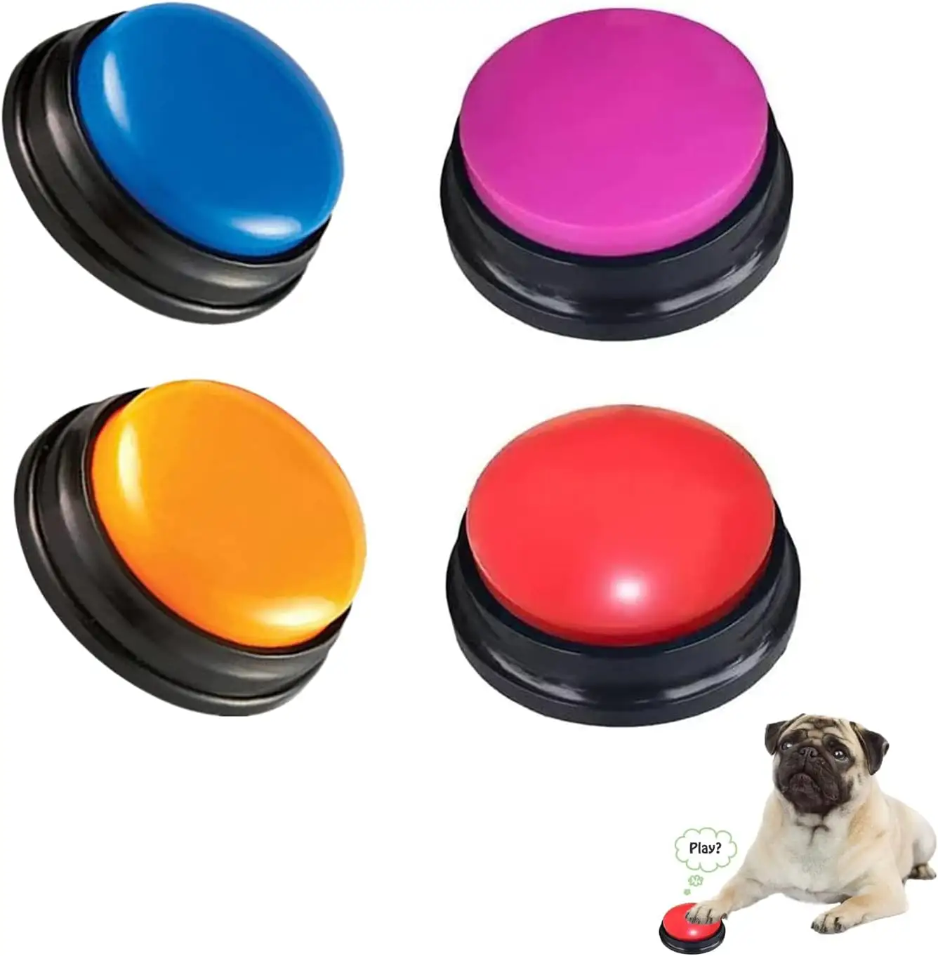 Voice Recording Button For Communication Pet Training