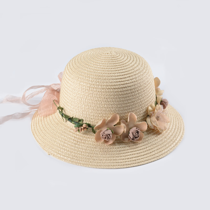 Streamer Garland Outdoor Shade Parent-child Straw Hat