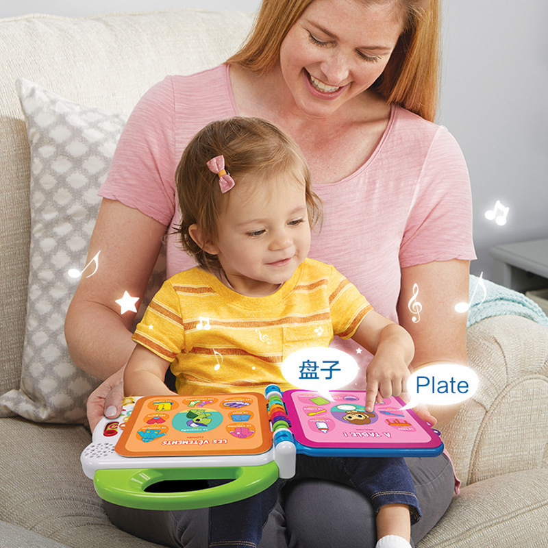 Touch book early childhood education music story bilingual