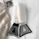 Beige Black Triangle