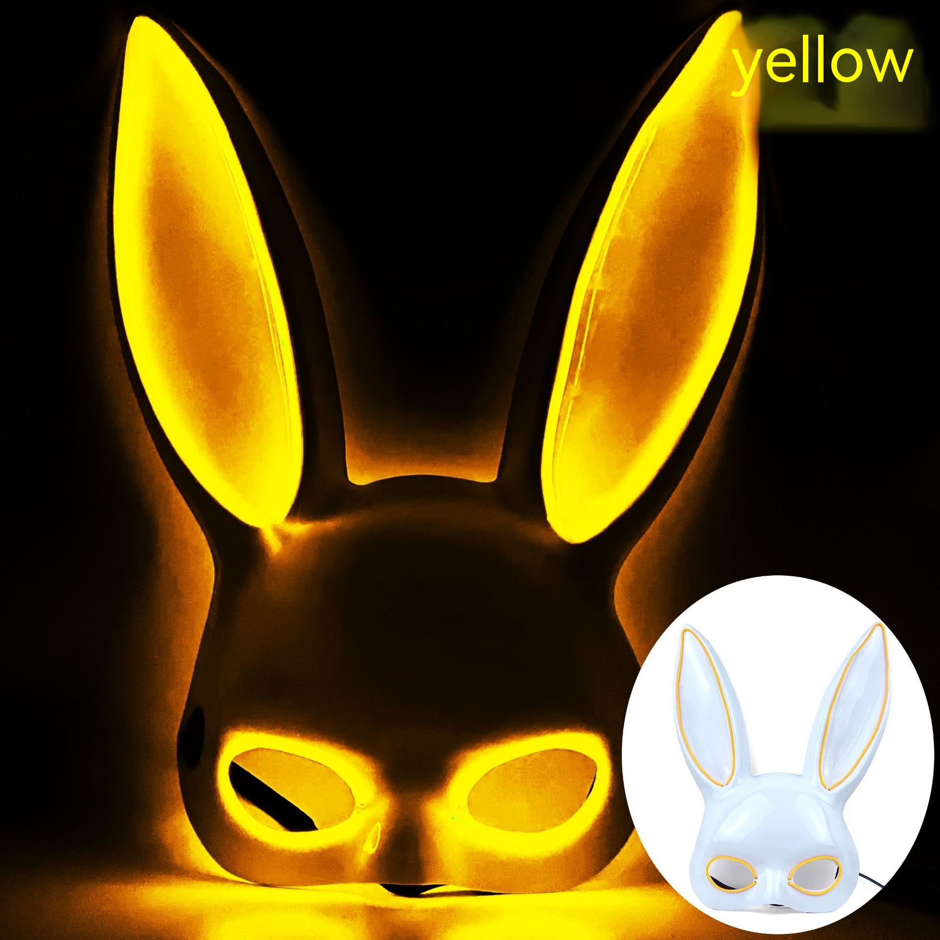 Yellow White Bunny