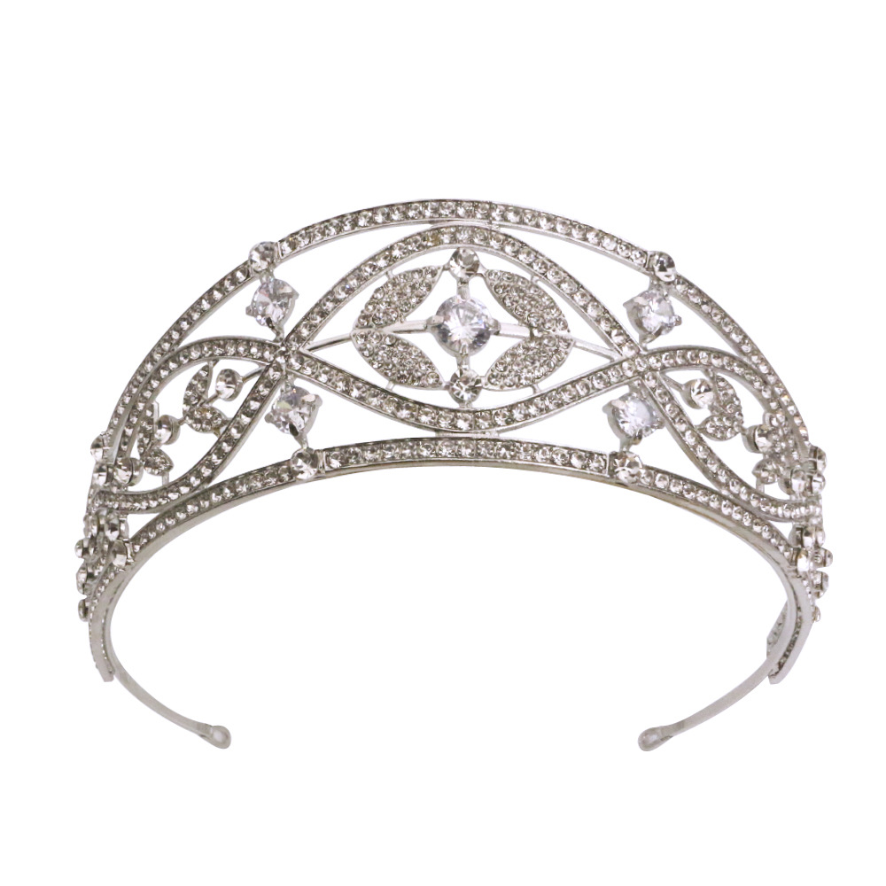 Fashion New Zircon Bridal Tiara Silver - Shop at LoveMi