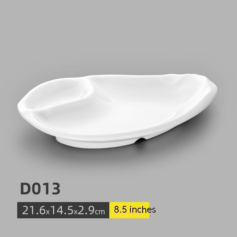 Title 3, White Tableware Melamine Bar KTV Sub-pack Plate