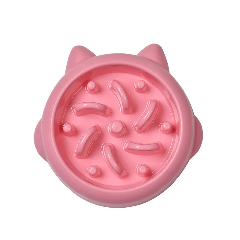 Pet Dog Cat Slow Feeder Bowls Anti Choking Slow Feeder Dish Bowl Home Dog Eating Plate Anti Gulping Bowl Supplies – image 8