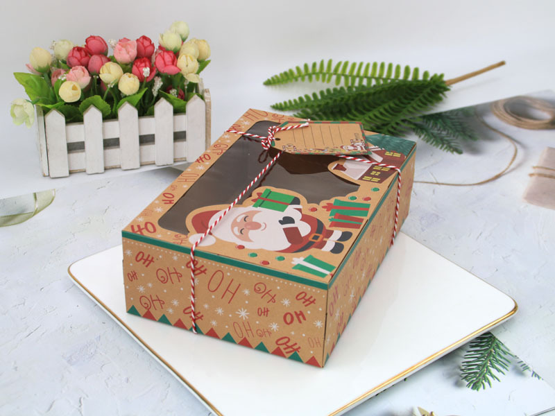 Title 6, Christmas Gift Box Candy Cookie Santa Snowman C...