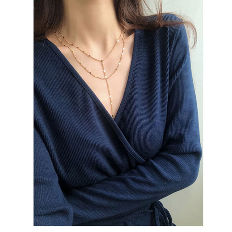 Double Necklace Female Clavicle Chain Neck Jewelry