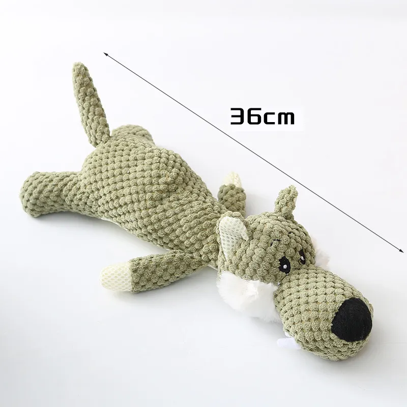 Plush Cartoon Puppy Dog Toy Pet Chew
