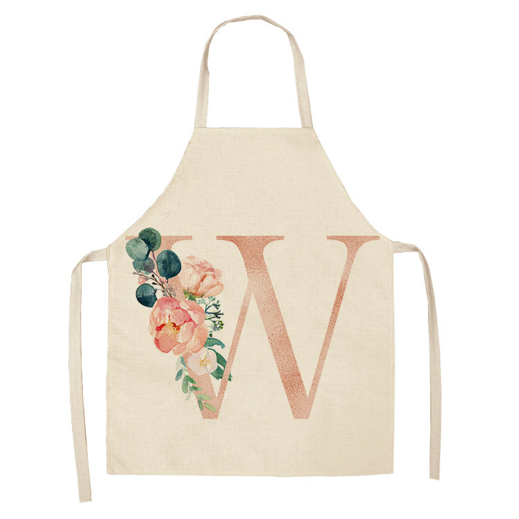 Title 28, Letter series cotton and linen apron