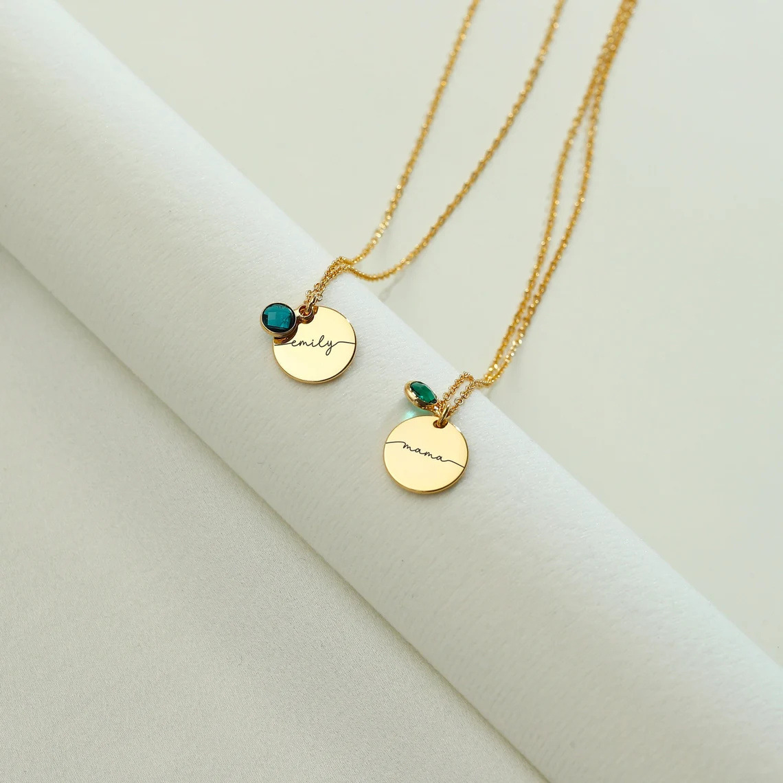 Personalized Laser Alphabet Name Pendant Necklace