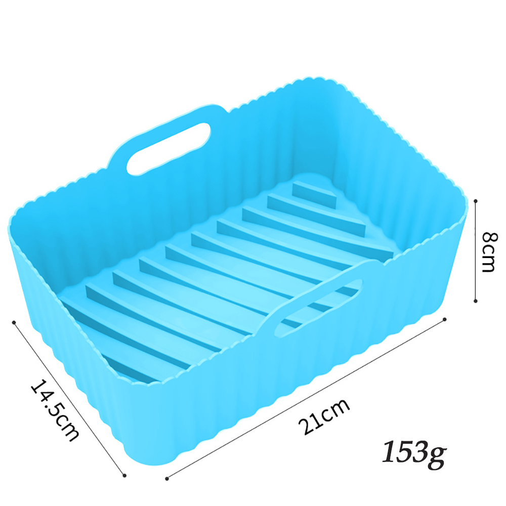 Title 6, Thick Air Fryer Silicone Tray Rectangle Oven Ba...