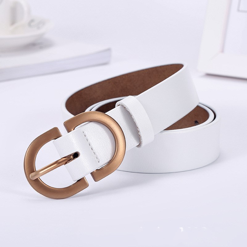 Title 3, Fashion simple decorative belt cowhide belt