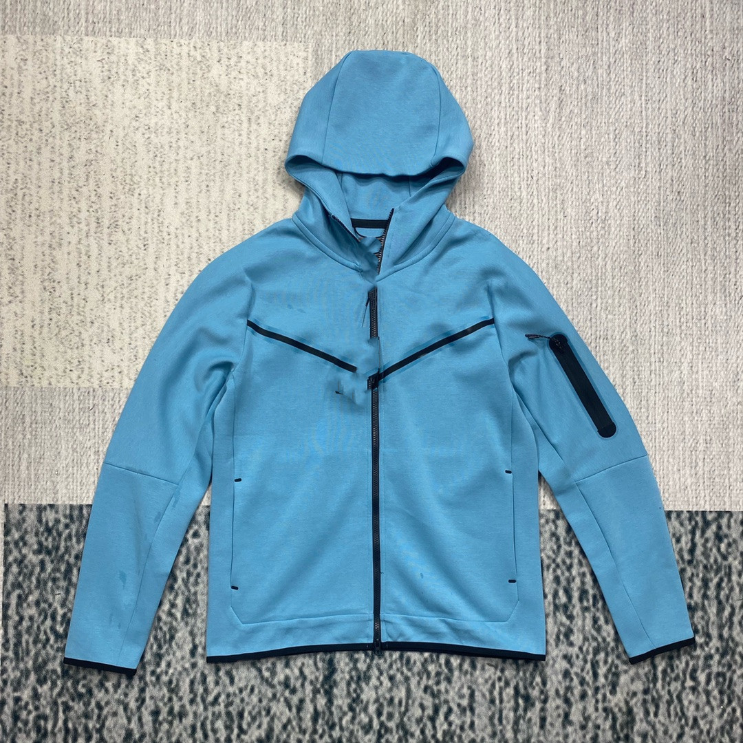 Men's Cotton Knitting Hooded Zipper Sweater Sports Casual Jacket