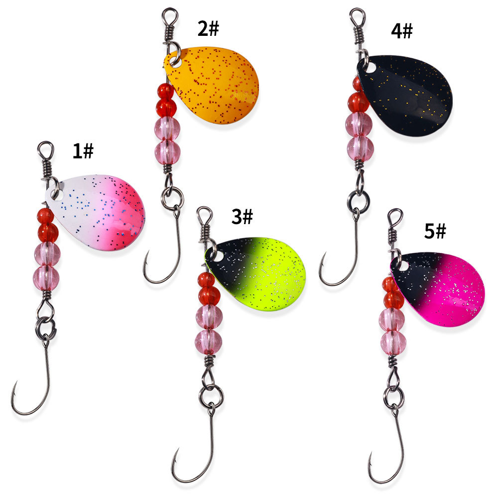 Title 2, Colorful Sequin Single Hook Fish Bait for Effec...