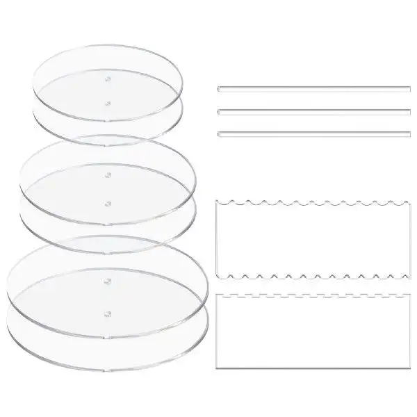 Round Cake Plate Acrylic Tool Set