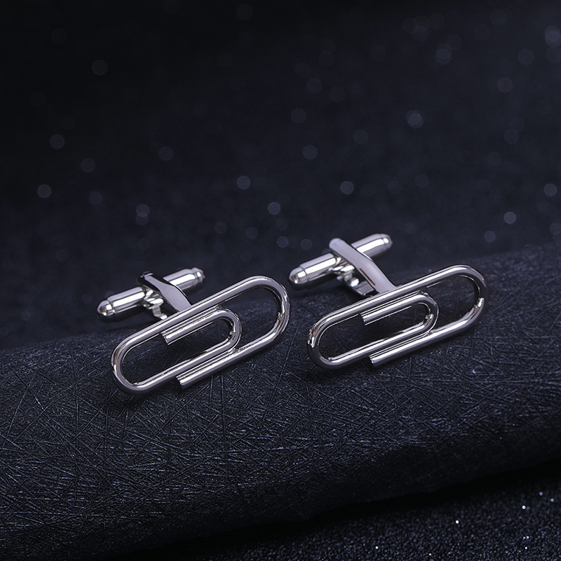 Title 3, New Creative Design Clip Cufflinks