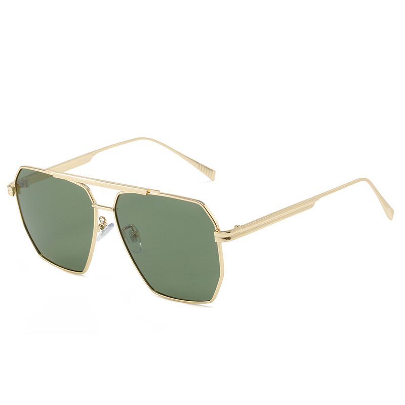 Gold frame dark green