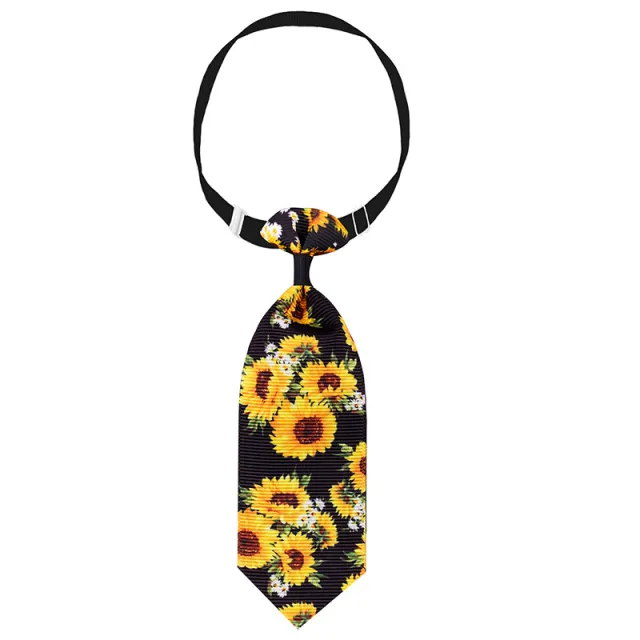 Sunflower Pet Tie Summer Collar Decoration A Black Little Daisy - Shop at LoveMi