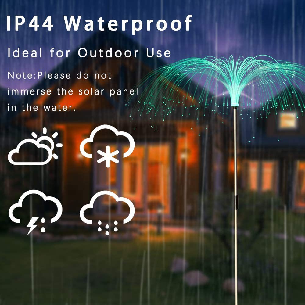 Solar Fiber LED Jellyfish Ground Light — foto 3